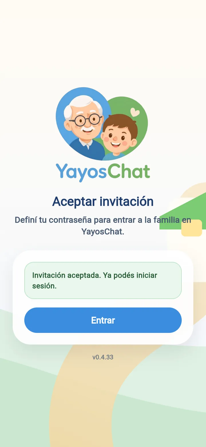 Listo: ya puede <b>«Entrar»</b> con su correo.