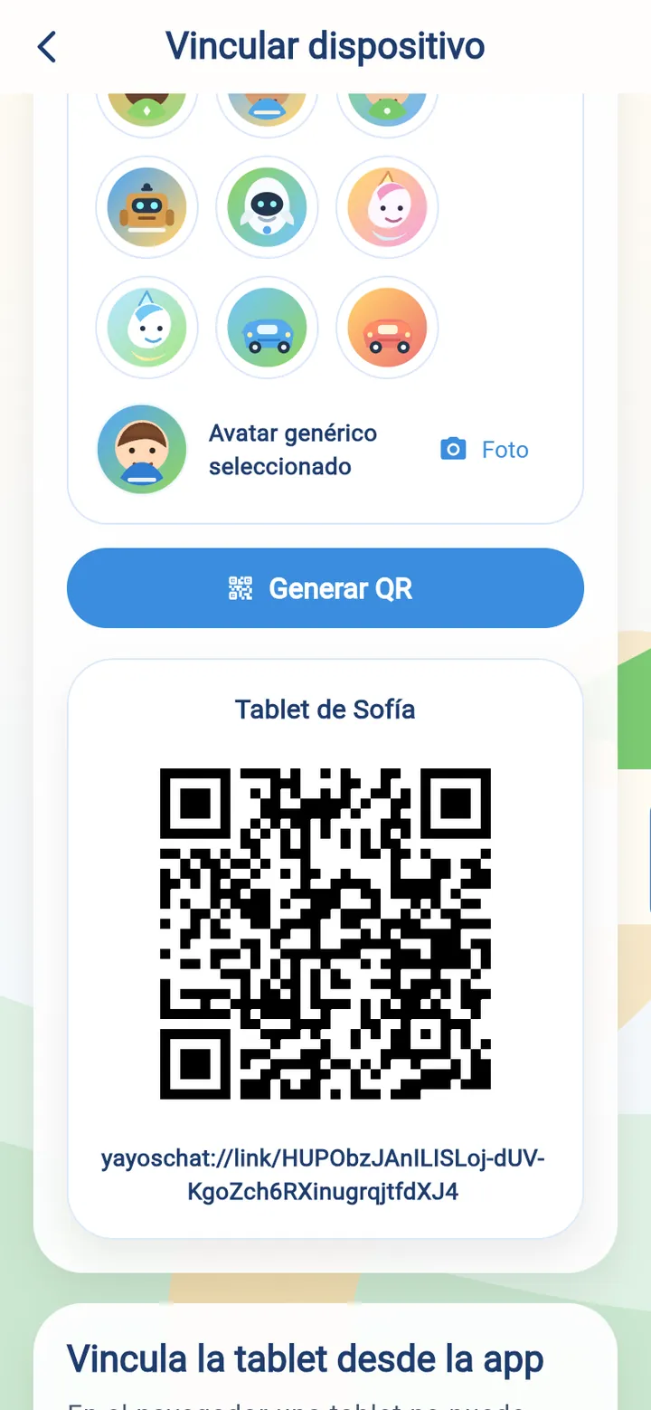 <b>«Generar QR»</b>: deja este código en pantalla.